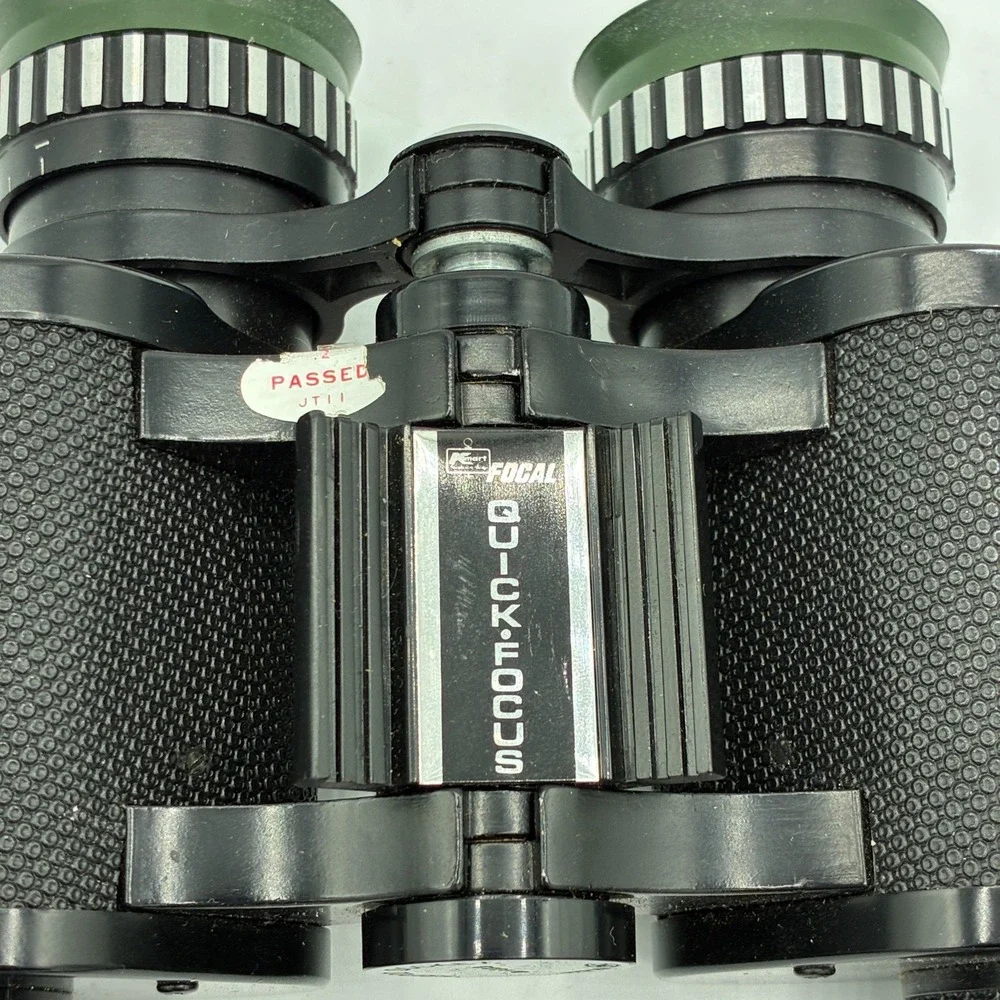 Vintage Focal Quick Focus Binoculars Siam Cat Optics w/ Case Japan